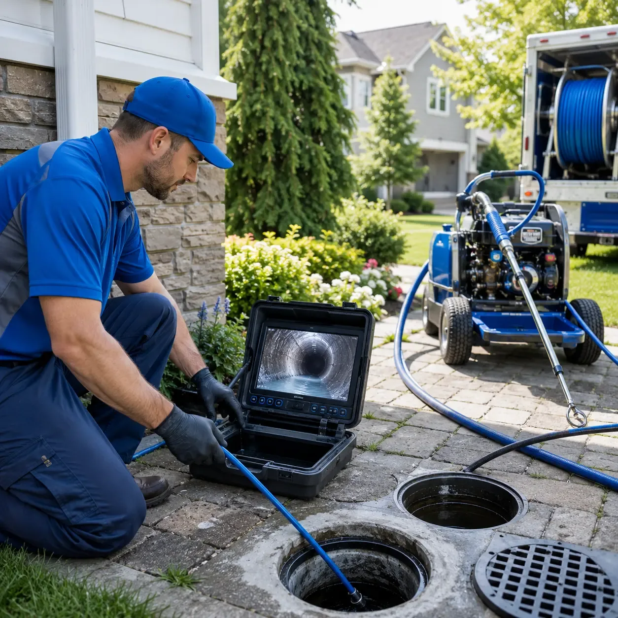 Outdoor drain cleaning professionals serving New London, MO